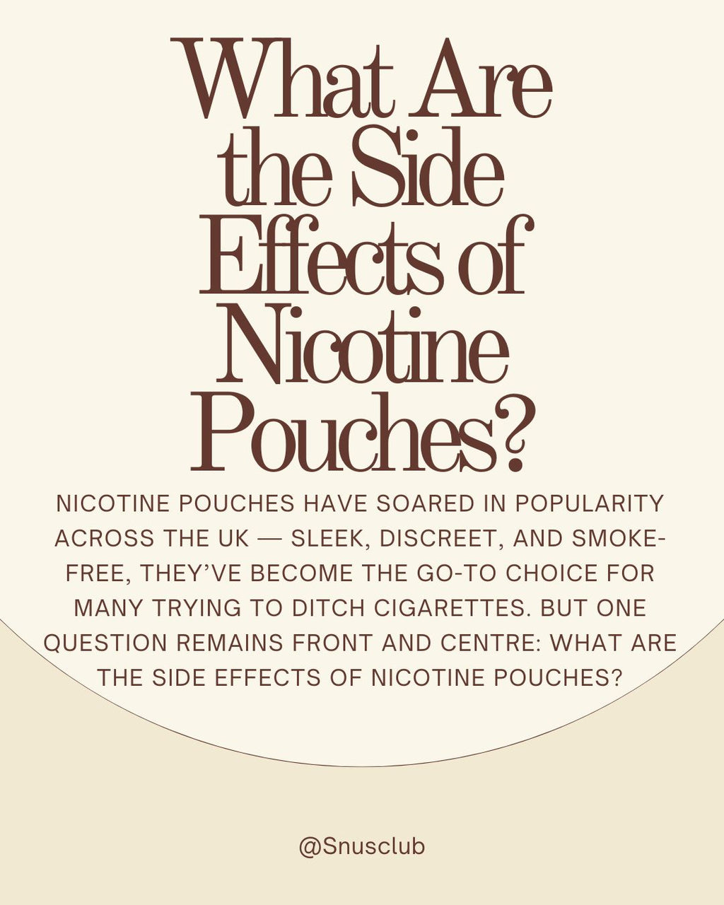 What Are the Side Effects of Nicotine Pouches? A Guide from SnusClub.co.uk