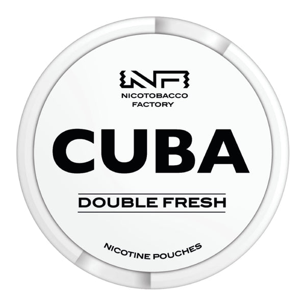 Double Fresh White Nicotine Pouches by Cuba 24MG