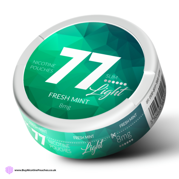 Fresh Mint Light Nicotine Pouches By 77 8MG