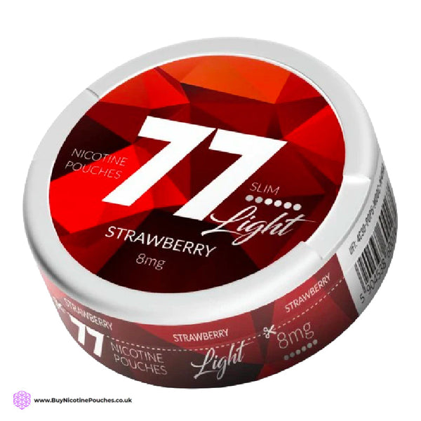 Strawberry Light 1 Nicotine Pouches By 77