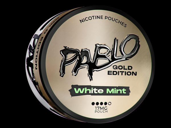 White Mint Gold Edition Nicotine Pouches by Pablo