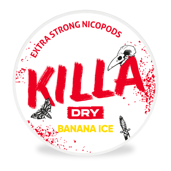 Dry Banana Ice Nicotine Pouches By Killa 16MG