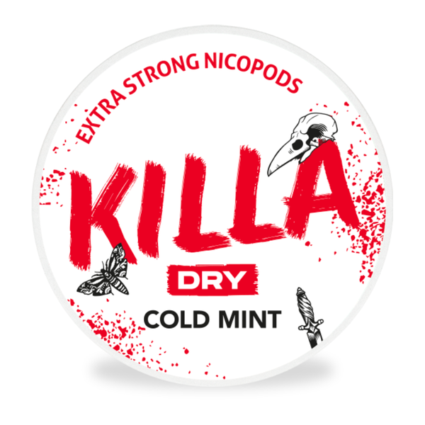 Dry Cold Mint Nicotine Pouches By Killa 16MG