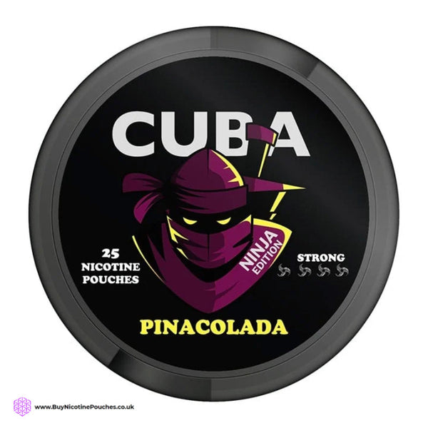 Pina Colada Ninja Black Nicotine Pouches by Cuba 30MG